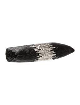 Badgley Mischka Black Silver-tone Hdw Shldr Bag