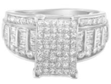 14k White Gold 2.01ct Diamond Composite Ring