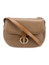 Christian Dior Vtg Neutrals Leather Crossbody Bag