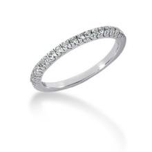 14k Wgold .18ct Diamond Engraved Fishtail Band