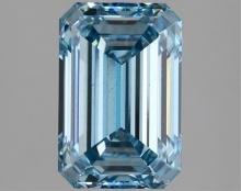Fancy Blue Emerald Cut 2.66ct Vs1 Lab Diamond