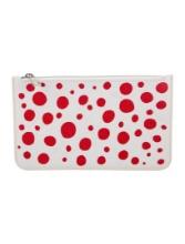 Louis Vuitton White Empreinte Polka Dot Prt Clutch