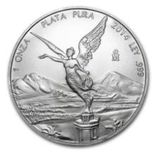 2014 Mexico 1 Oz Silver Libertad Bu