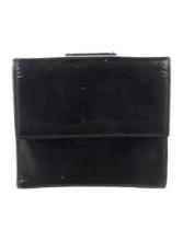Gucci Black Patent Abbey D Ring Compact Wallet