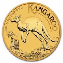 2024 Australia 1/4 Oz Gold Kangaroo Bu