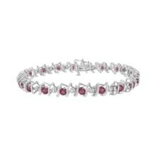 Elegant 3.13ct Tourmaline & Diamond Bracelet