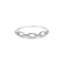 Glistening .08ct Diamond Chain Style Ring