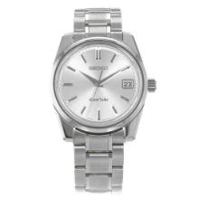 Grand Seiko Self Dater Silver Dial Qtz Men's 36mm