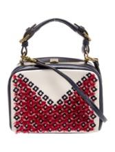 Tory Burch Blue Leather Gold-tone Hdw Shoulder Bag