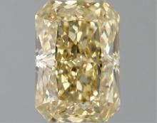 Fancy Yellow Radiant Cut 1.27ct Vvs2 Lab Diamond