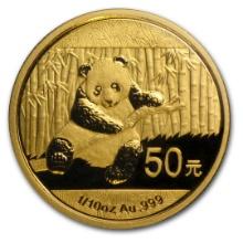 2014 China 1/10 Oz Gold Panda Bu (sealed)