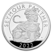 2022 2 Oz Silver Seymour Panther Pf W/ Box & Coa