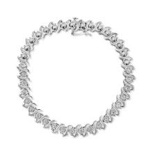 Dazzling .50ct Diamond S-link Tennis Bracelet