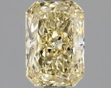 Fancy Yellow Radiant Cut 1.45ct Vvs2 Lab Diamond
