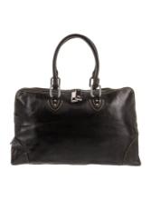 Marc Jacobs Black Leather Silver-tone Hdw Clutch