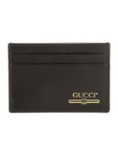 Gucci Interlocking Black Leather Card Holder