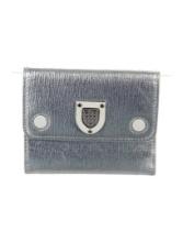 Christian Dior Silver 2016 Diorama Compact Wallet