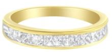 14k Gold 1.00ct Diamond Half Eternity Band