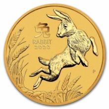 2023 Australia 1 Oz Gold Lunar Rabbit Bu Series 3