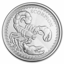 2022 Republic Of Chad 1 Oz Silver Scorpion Bu Coin