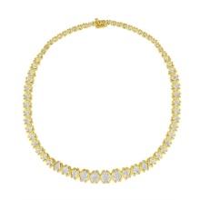 10k Gold 4.00ct Diamond Riviera Necklace