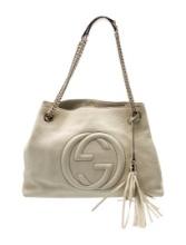 Gucci Soho Neut Lthr Medium Chain-link Shldr Bag