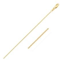 14k Gold Round Cable Link Chain 1.1mm