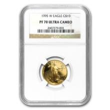 1995-w 1/4 Oz Proof American Gold Eagle Pf-70 Ngc
