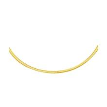 14k Two-tone Gold Reversible Omega Necklace