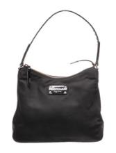 Kate Spade Patent Lthr Black Nylon Zip Shldr Bag