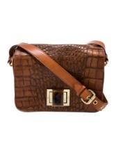 Badgley Mischka Leather Turn-lock Messenger Bag