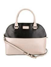 Kate Spade Neutrals Leather Studded Top Hdl Bag