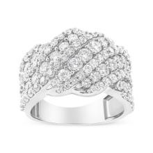 10k Gold 3.04ct Diamond Cluster Ring
