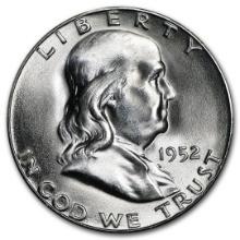 1952-s Franklin Half Dollar Bu