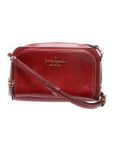 Kate Spade Burgundy Saffiano Leather Crossbody Bag
