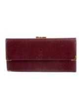 Cartier Burgundy Leather Continental Wallet
