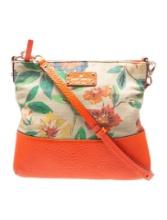 Kate Spade Neutrals Canvas Zip Cls Crossbody Bag