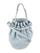 Alexander Wang Blue Leather Studded Bucket Bag
