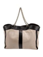 See By Chloe Colorblock Gold-tone Hdw Leather Tote