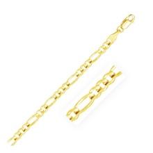 14k Gold Solid Figaro Chain