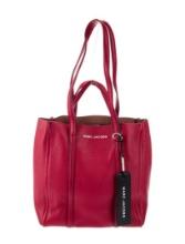 The Marc Jacobs Red Lthr Silver-tone Hdw Shldr Bag