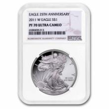 2011-w 1 Oz Ag American Silver Eagle Pf-70 Ngc