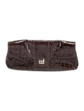 Kate Spade Brown Patent Leather Snap Evening Bag