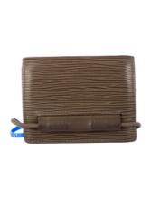 Louis Vuitton Neutrals Leather Elastique Wallet