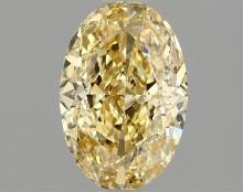 Fancy Yellow Oval Cut 1.54ct Vs1 Lab Diamond