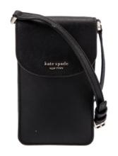 Kate Spade Black Saffiano Snap Cls Crossbody Bag