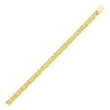 14k Gold Byzantine Style Chain Bracelet