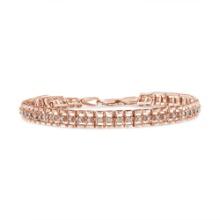 10k Gold-pl. 1.00ct Diamond Link Tennis Bracelet