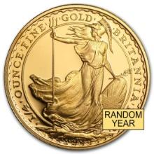 Britain 1/4oz Gold Britannia Bu / Pf (random Year)