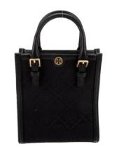 Tory Burch Canvas Gold-tone Hardware Top Hdl Bag
